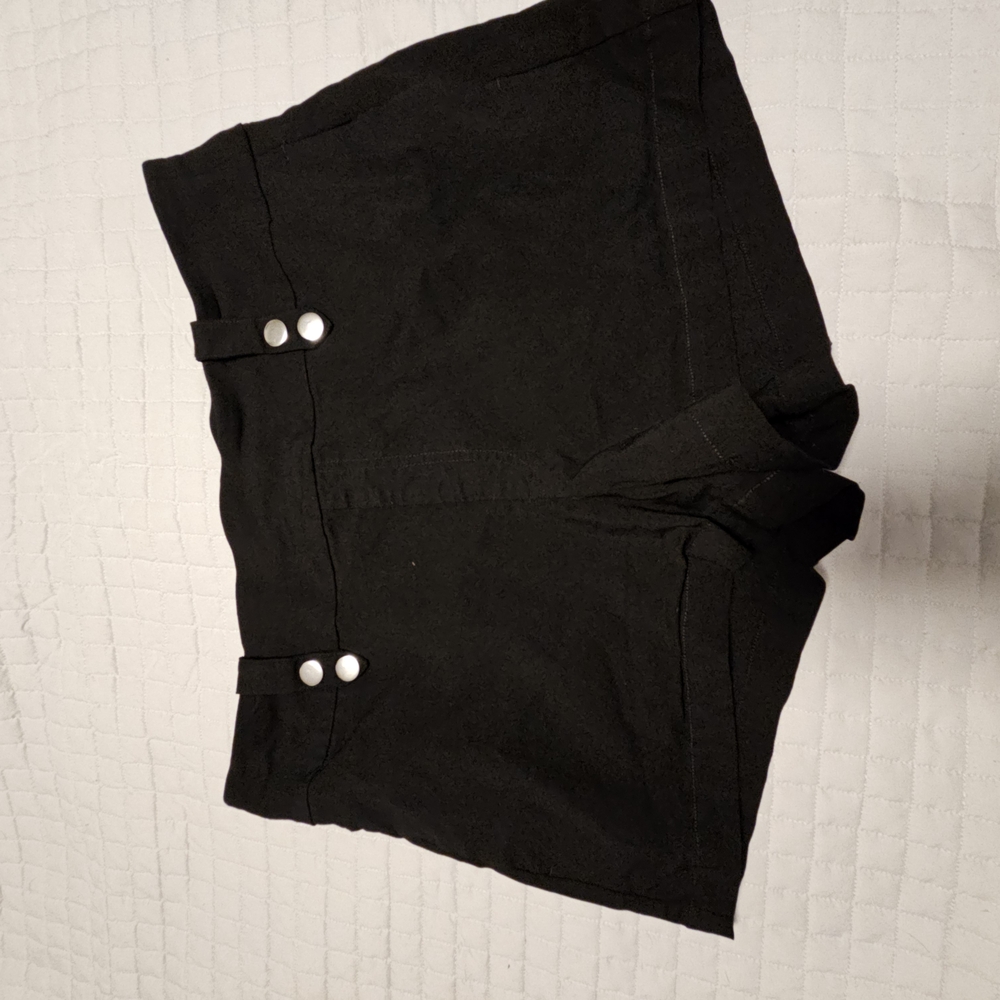 INC Black High-Waisted Shorts